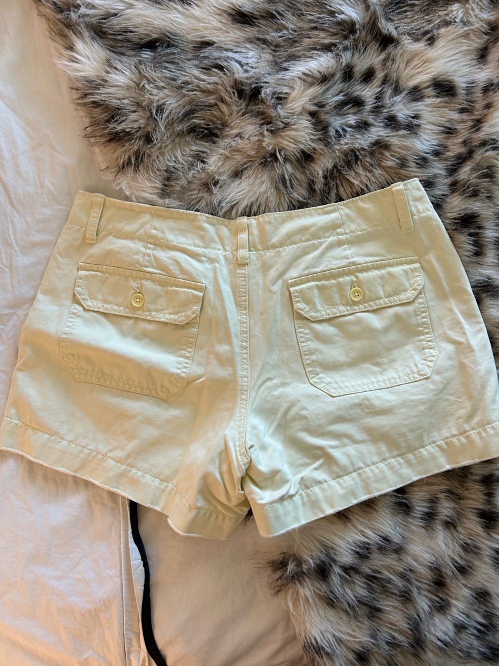 Vintage Y2K Old Navy Butter Yellow Low Rise Chino Shorts